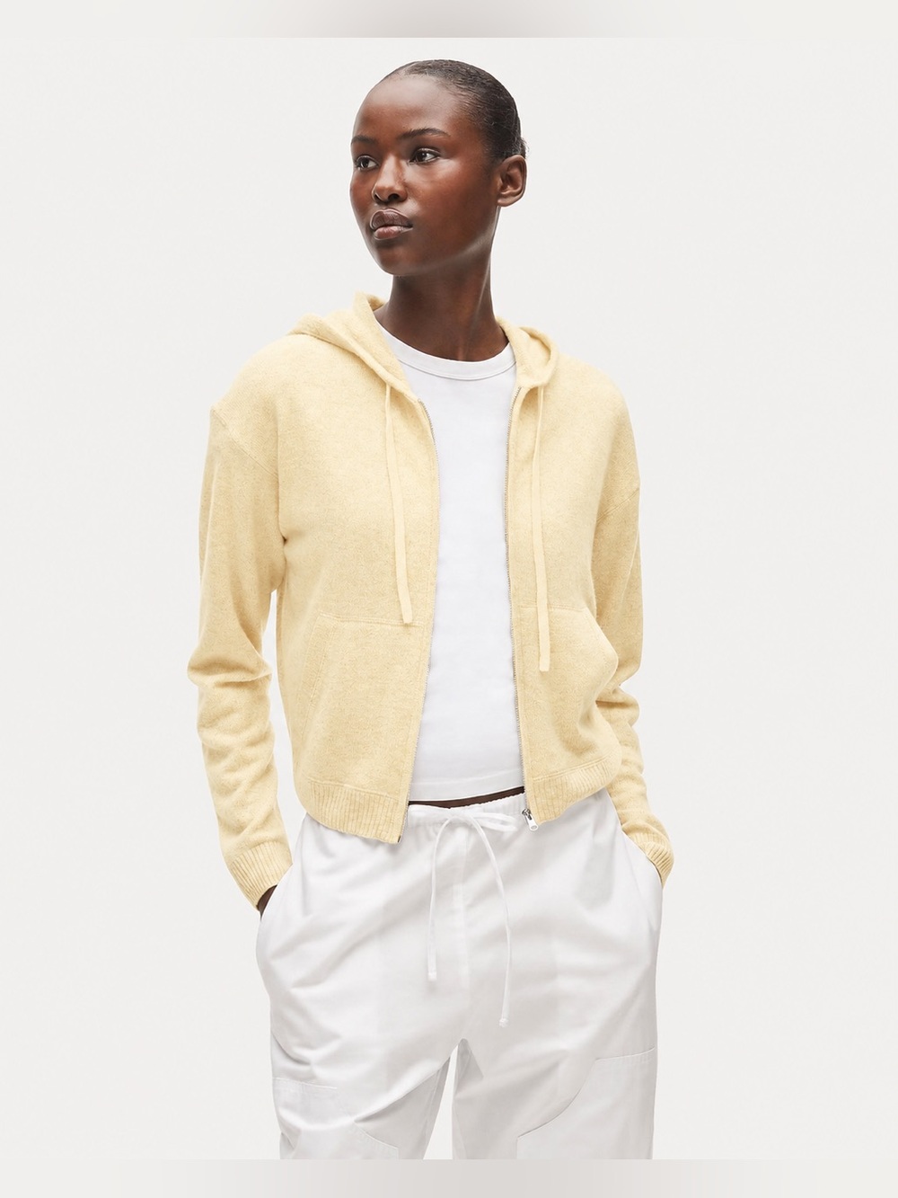 J.Crew Cashmere full-zip hoodie